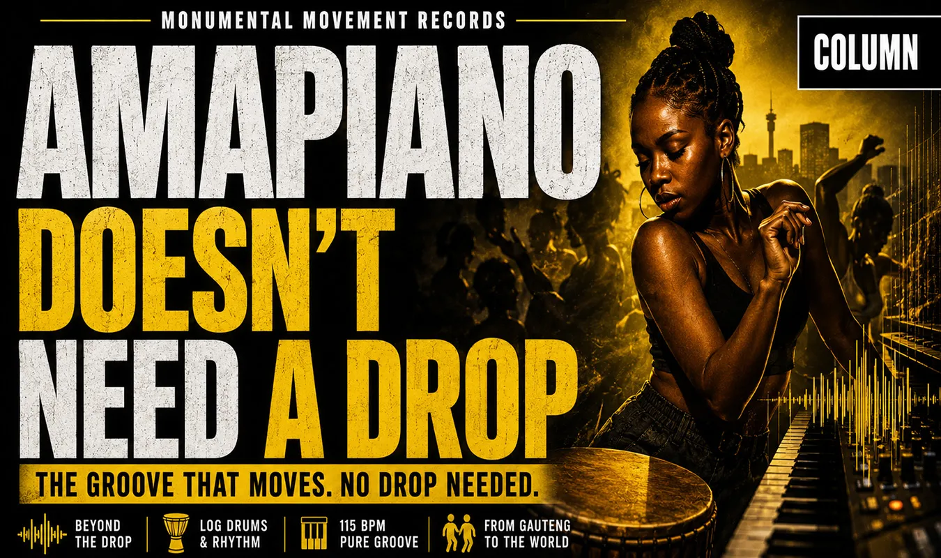 【コラム】 Why Amapiano Doesn't Need a Drop — EDMとの対比で見る、ドロップを超えたダンス音楽の構造